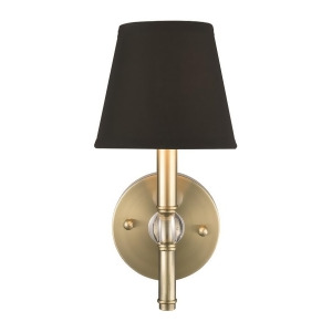 Golden Lighting Waverly Sconce Antique Brass with Groom Shade 3500-1Wab-grm - All