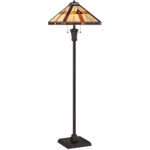 Quoizel 2 Light Bryant Tiffany Floor Lamp Tf1427f - All