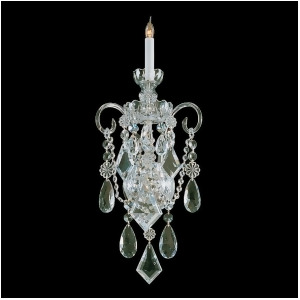 Crystorama Traditional Crystal 1 Light Glass Sconce 1041-Pb-cl-mwp - All