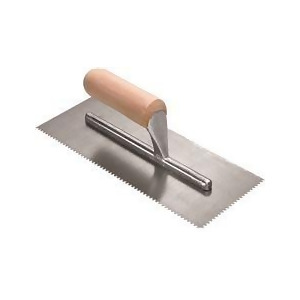 1/8 IN. X 1/8 IN. X 1/16 IN. FLAT TOP V-NOTCH WOOD HANDLE TROWEL per 4 Each