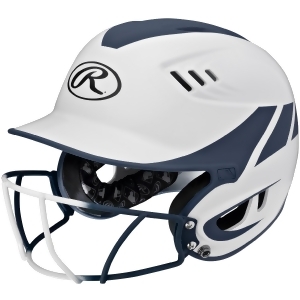 UPC 083321183584 product image for Rawlings Rawlings Velo Senior 2-Tone Home Softball Helmet w/Mask-Navy - All | upcitemdb.com