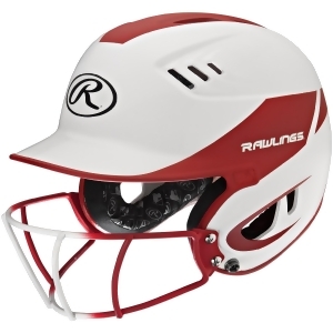 UPC 083321185069 product image for Rawlings Rawlings Velo Junior 2-Tone Home Softball Helmet w/Mask-Red - All | upcitemdb.com