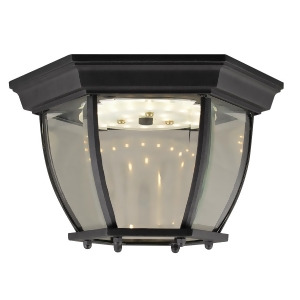 Design House Canterbury II Integrated LED Outdoor Flush Mount in Black