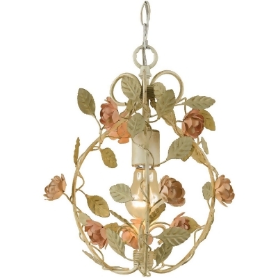 Af Lighting Ramblinrose Mini Chandelier 1 60w Candle Bulb 13 Hx10 W Af Lighting Ramblinrose Mini Chandelier 1 60w Candle Bulb 13 Hx10 W Swag Or Hardwire
