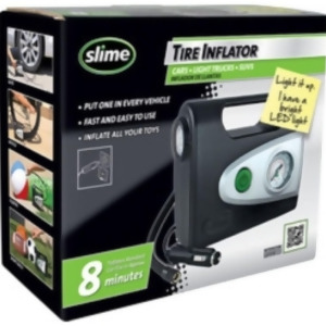 Slime Tire Inflator with Led Light 12V