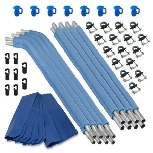 Upperbounce Upper Bounce 8 Curved Trampoline Safety Enclosure Poles with Hardware Net Sold Separately - All