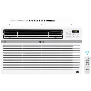 LG - 1,000 Sq. Ft. 18,000 BTU Smart Window Air Conditioner - White
