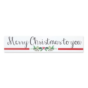 UPC 746427809573 product image for Melrose International Merry Christmas Plaque 23.75 L x 5 H Set of 2 Mdf - All | upcitemdb.com