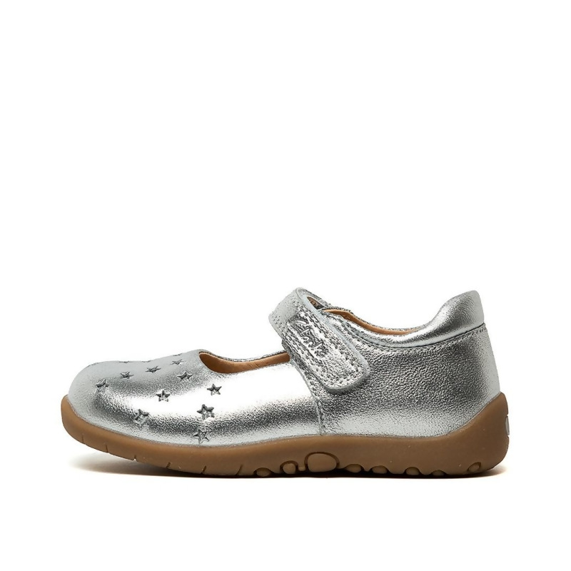 Clarks Starlight E Fit Silver Shoes 