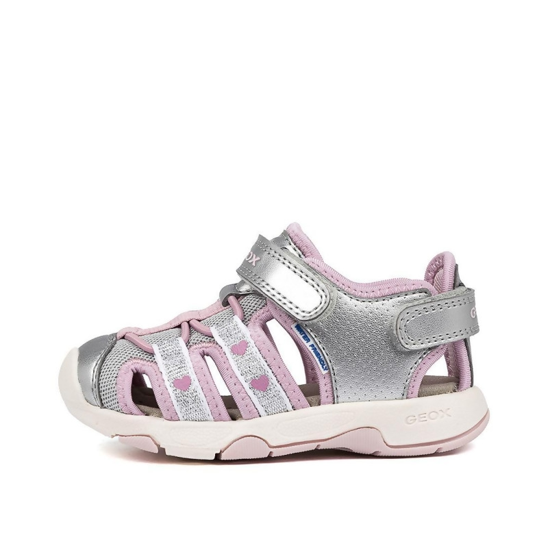 silver casual sandals