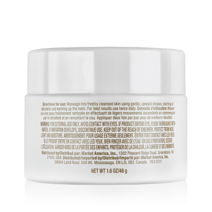Lumière de Vie Lift Up (Neck & Décolleté Crème) Product Label. See Product Label Details section further below.