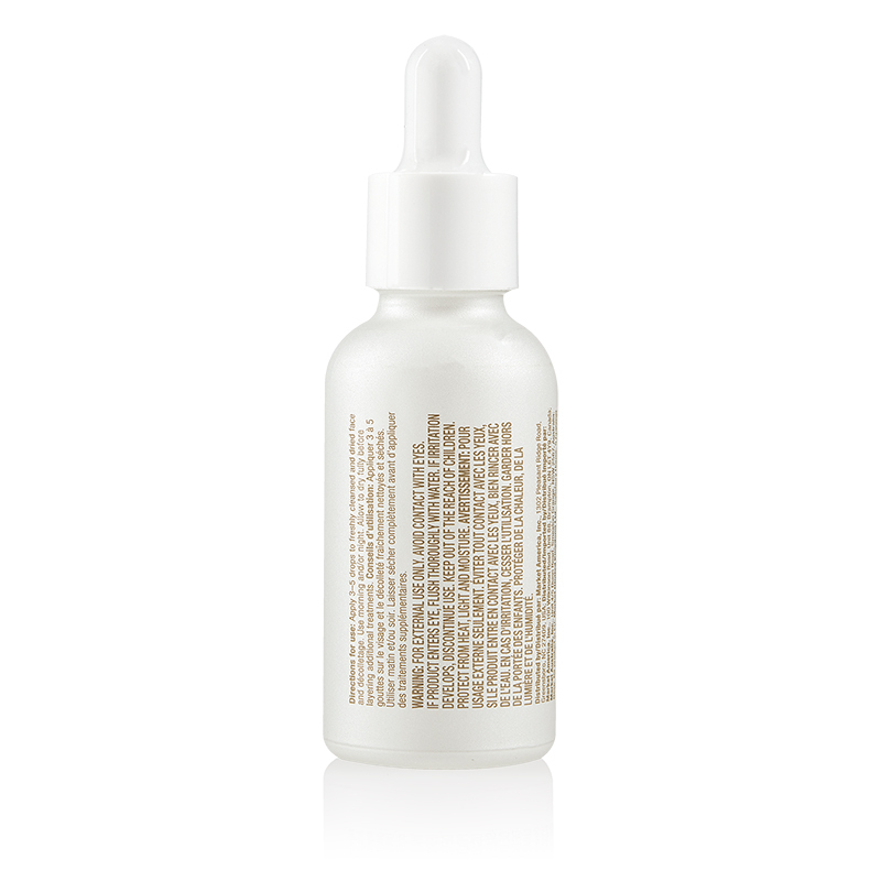 Lumière de Vie Super Soother (Niacinamide/Vitamin B3 Serum) back Product Label. See Product Label Details section further below.