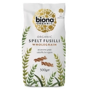 Biona Spelt Organic Fusilli Pasta - 500g Biona Spelt Organic Fusilli Pasta - 500g
