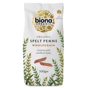 Biona Spelt Organic Penne Pasta - 500g Biona Spelt Organic Penne Pasta - 500g
