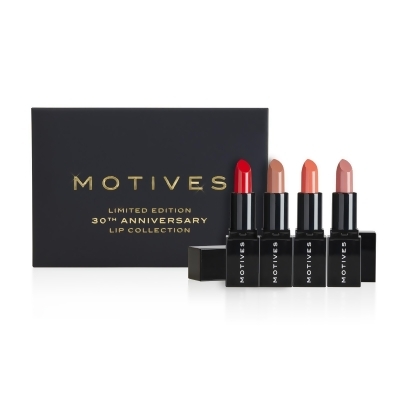 Motives®美安30週年慶典紀念版唇膏組 - 包含4支迷你極滋潤唇膏