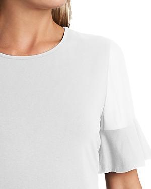vince camuto mixed media top