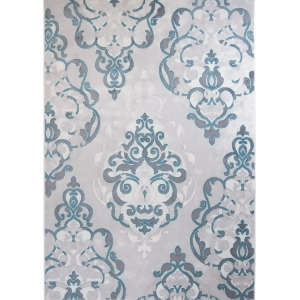 Designer Home Area Rug Ivory Gray Transitional Modern Vines Scrolls All-Over Rug - 3' x 5'