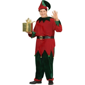 Deluxe Santa's Helper Plus Size Adult Costume - All
