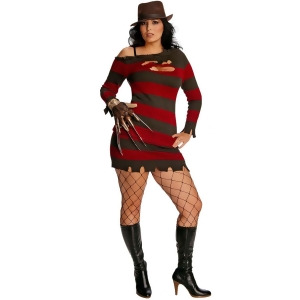 Nightmare On Elm Street Miss Freddy Kruger Plus Costume - All