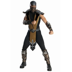 Deluxe Scorpion Mortal Kombat Costume for Men - STANDARD
