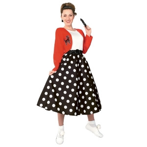 Polka Dot Rocker Costume for Adult - All