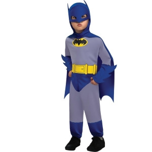 Classic Blue and Grey Batman Costume for Toddlers - All