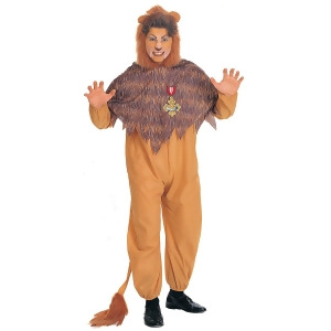 Plus Size Cowardly Lion Men's Costume - All