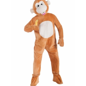 Unisex Adult Monkey Mascot Costume - STANDARD