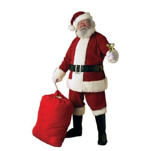 Deluxe Velvet Santa Suit Standard Costume for Adult - STANDARD