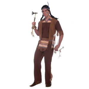 Men's Native American Brave Adult Costume - STANDARD