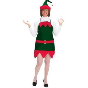 Adult Elf Apron and Hat Costume - All