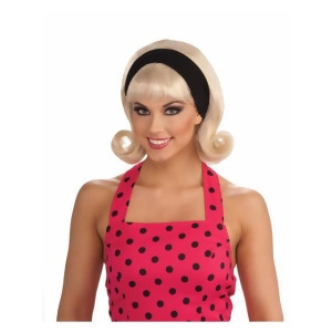50S Blonde Wig with Detachable Headband for Adults - All