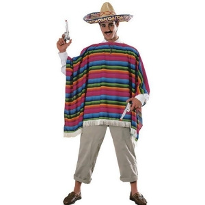 Mexican Serape and Sombrero Men's Costume - All