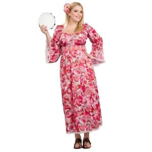 Plus Size Women's Flower Child Costume - All