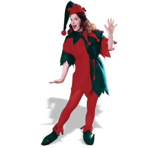 Red Green Elf Tunic Set Costume - All