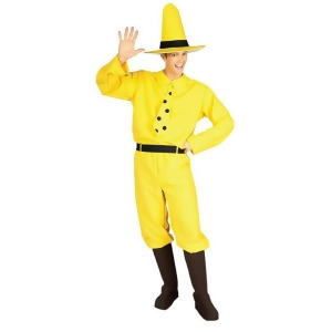 Man in the Yellow Hat Curious George Costume for Adults - All