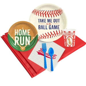 Baseball Birthday Party Deluxe Tableware Kit Serves 8 - All