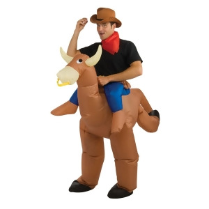 Men's Bull Rider Inflatable Costume - All