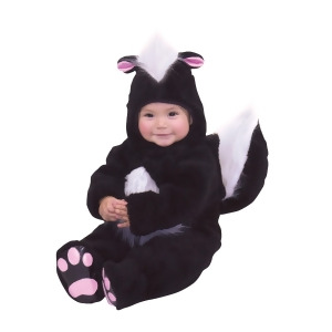 Infant Velvet Panne Skunk Costume - All