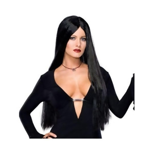 Deluxe Morticia Addams Wig for Adults - All