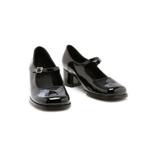 Heeled Black Patent Mary Janes for Children - LARGE