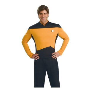 Men's Deluxe Star Trek Tng Gold Shirt - X-LARGE