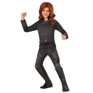 Marvel's Captain America Civil War Deluxe Black Widow Costume for Kids - SMALL-MED