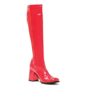 Patent Leather Red Go Go Boots - SIZE 9