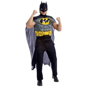 Batman Muscle Chest Top Costume for Adults - STANDARD
