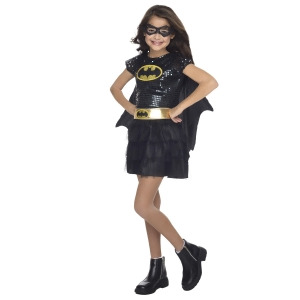 Batgirl Sequin Costume for Kids - MEDIUM