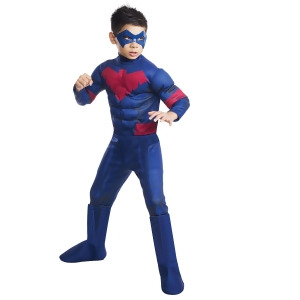 Nightwing Deluxe Costume for Kids - SMALL