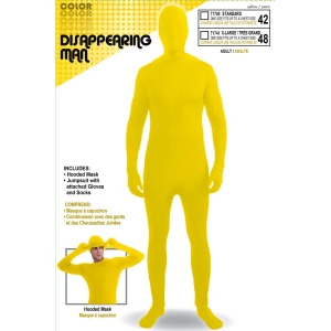 Disappearing Man Yellow Adult Suit - STANDARD