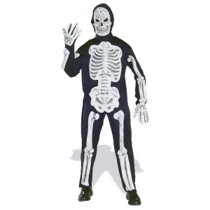 Men's Eva Skeleton Jumpsuit Costume - LARGE