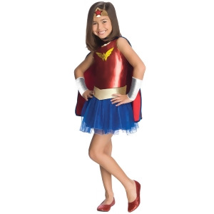 Wonder Woman Tutu Costume Girls - Large